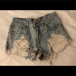 Gently worn jean shorts